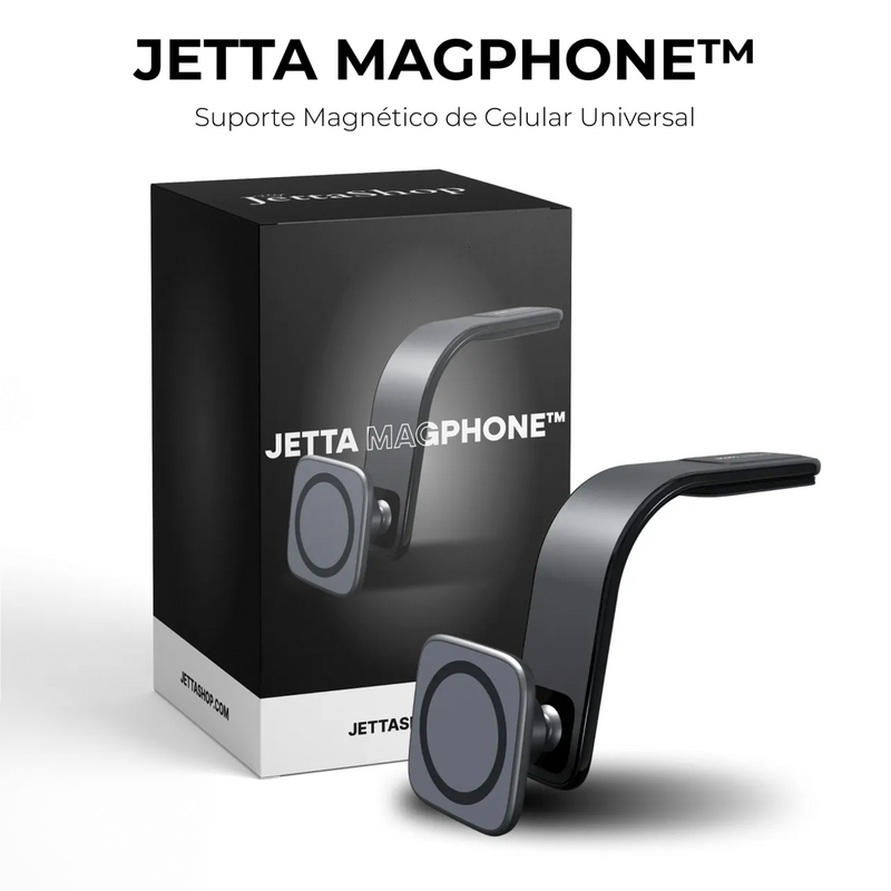 Suporte Magnético de Celular Universal - Jetta MagPhone™ (PROMOÇÃO LIMITADA ATÉ HOJE 23:59)