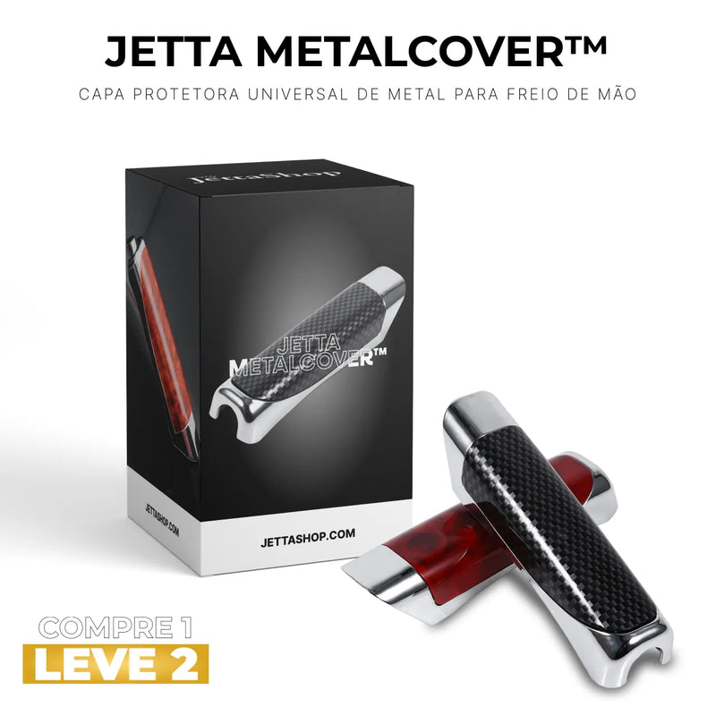 (PAGUE 1 LEVE 2) Capa Protetora Universal de Metal para Freio de Mão - Jetta MetalCover™