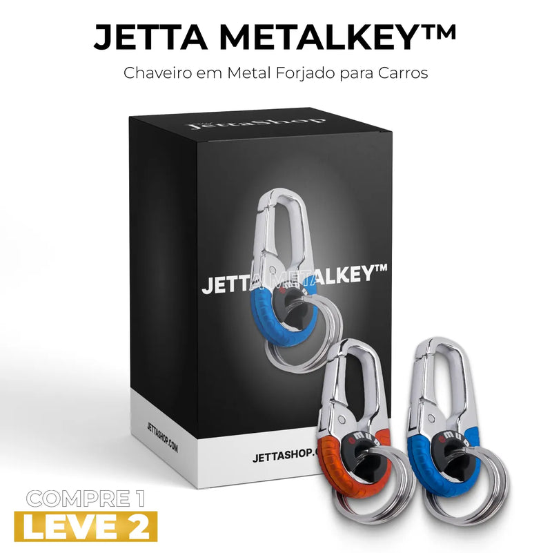 [PAGUE 1 LEVE 2] Chaveiro em Metal Forjado para Carros - Jetta MetalKey™ (ESPECIAL BLACK FRIDAY)